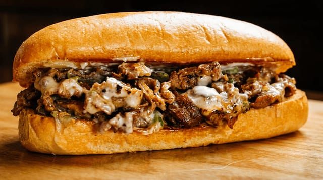 10" Philly Deluxe Combo - 10" Philly Sandwich Deluxe en Combo.